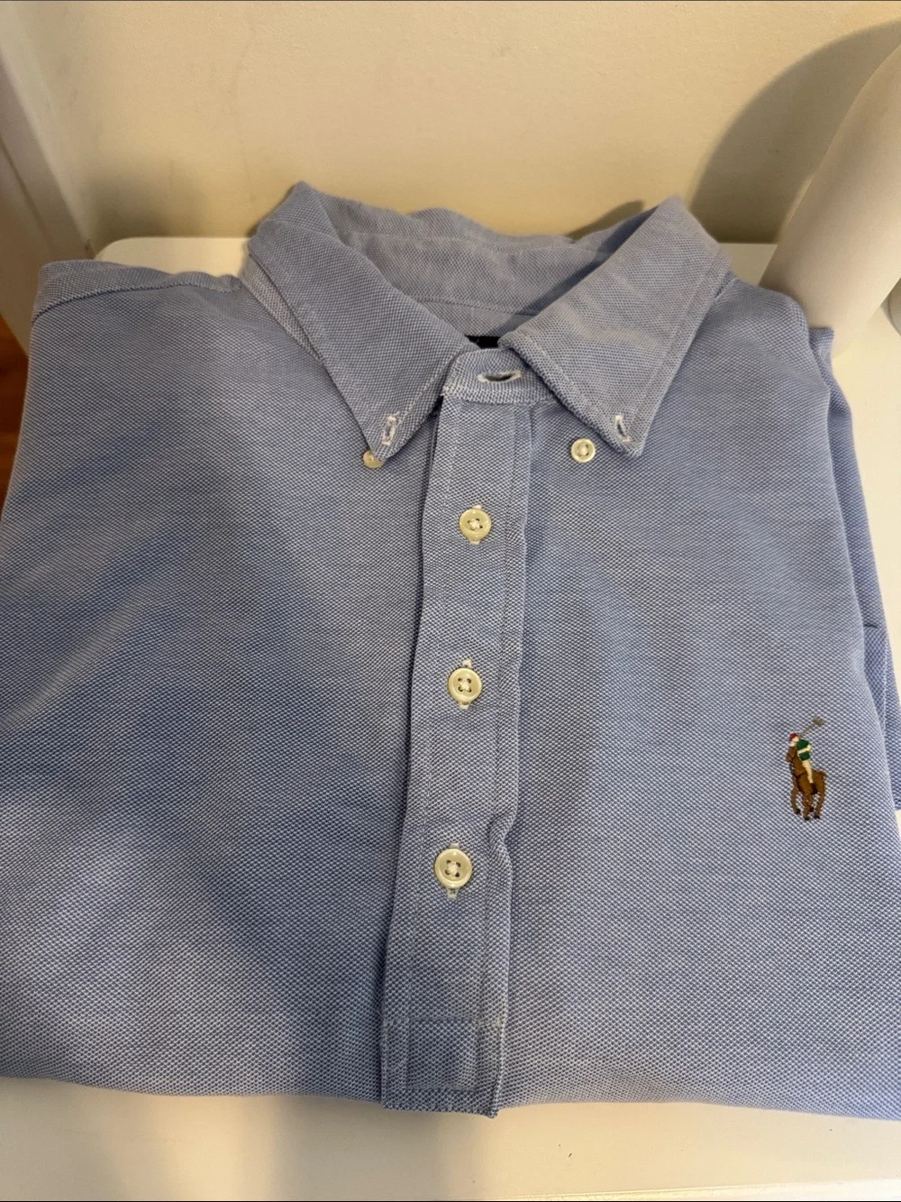 Ralph Lauren Light Blue Short Sleeve Button-Down Polo